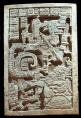 Lintel, bloodletting rite (723 AD); Yaxchilan, Mexico, Limestone; The British Museum, London